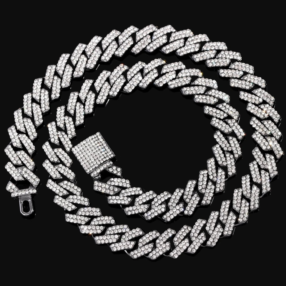 Multi-Coloured Iced Out Chains & Bracelets