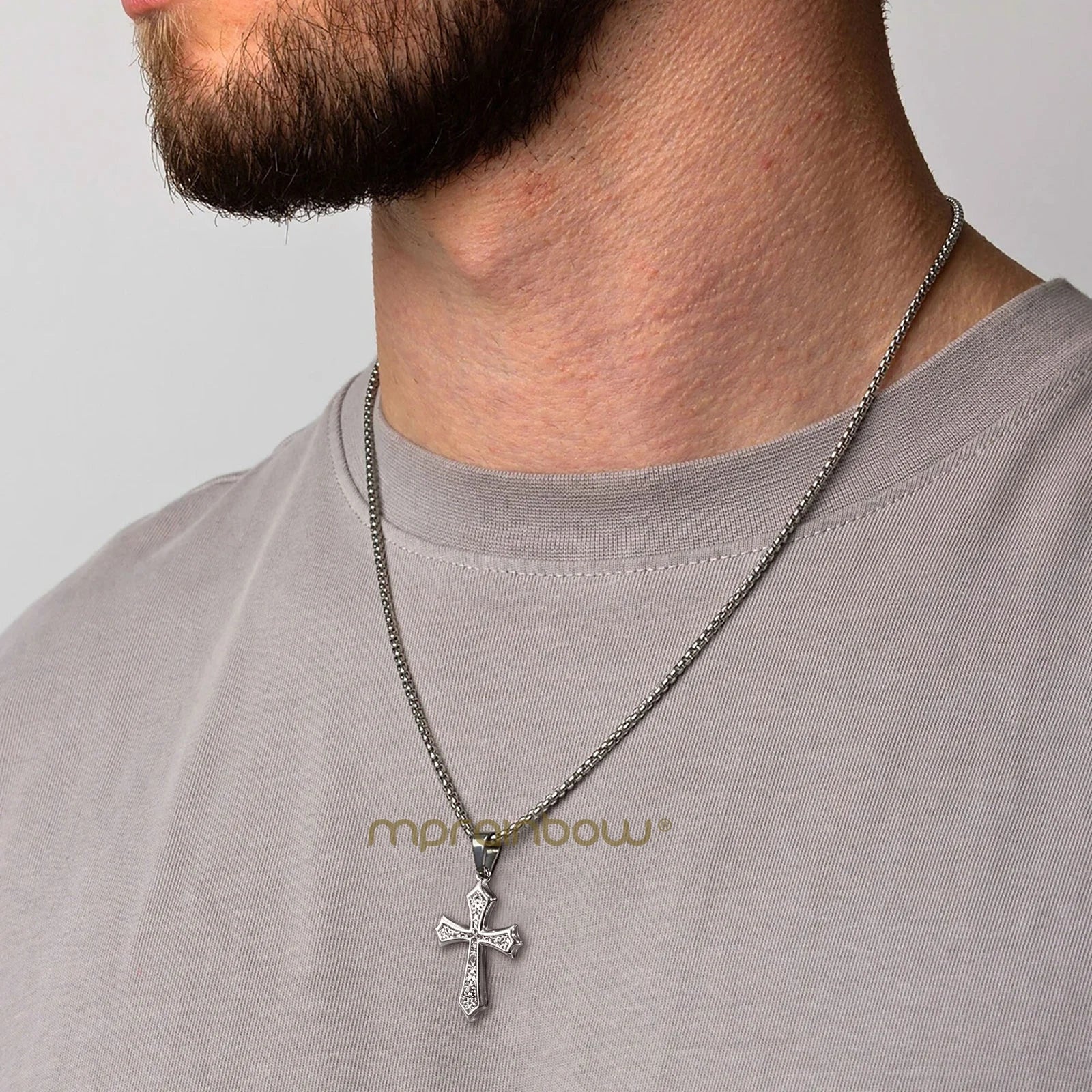 Cross Necklace Stainless Steel Pendant