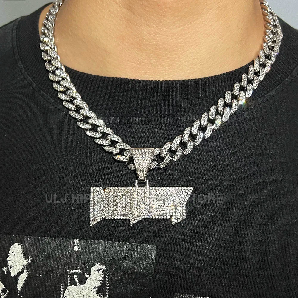 'MONEY' Iced Out Chain
