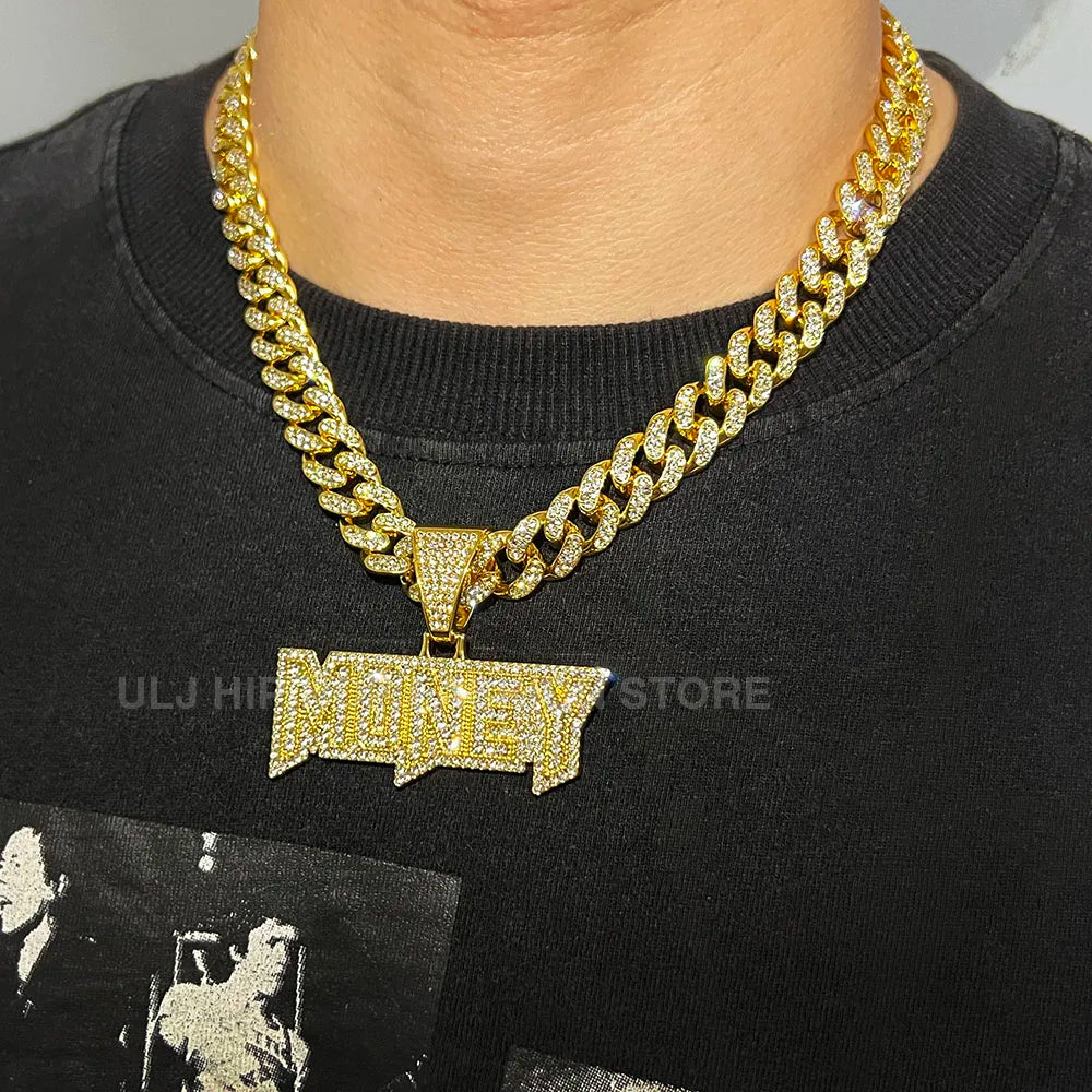 'MONEY' Iced Out Chain