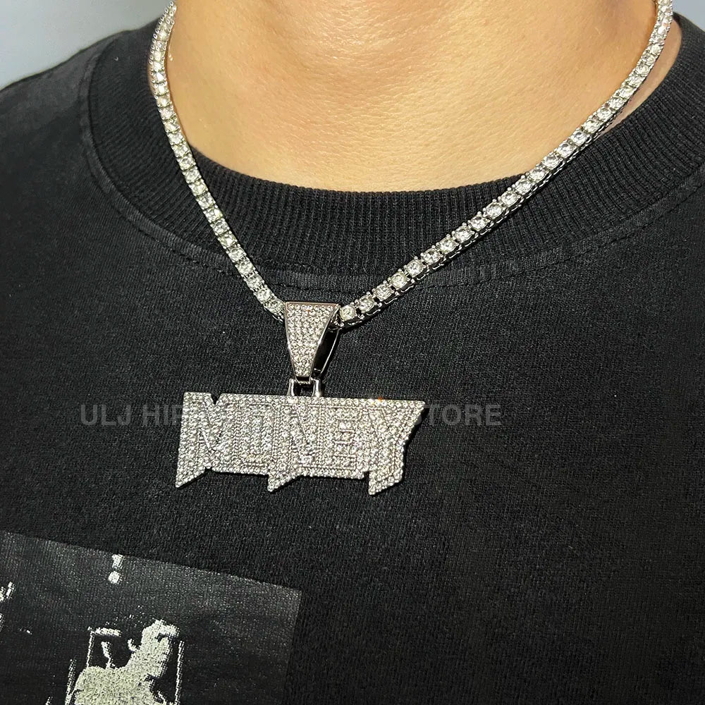 'MONEY' Iced Out Chain