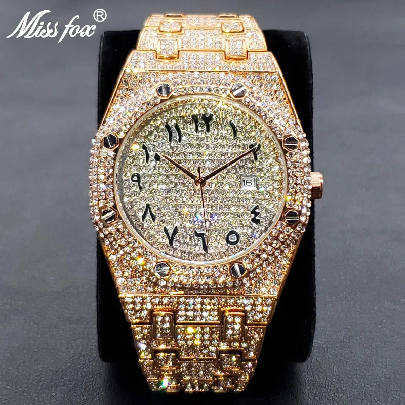 Iced Out Arabian Dial AP Watch