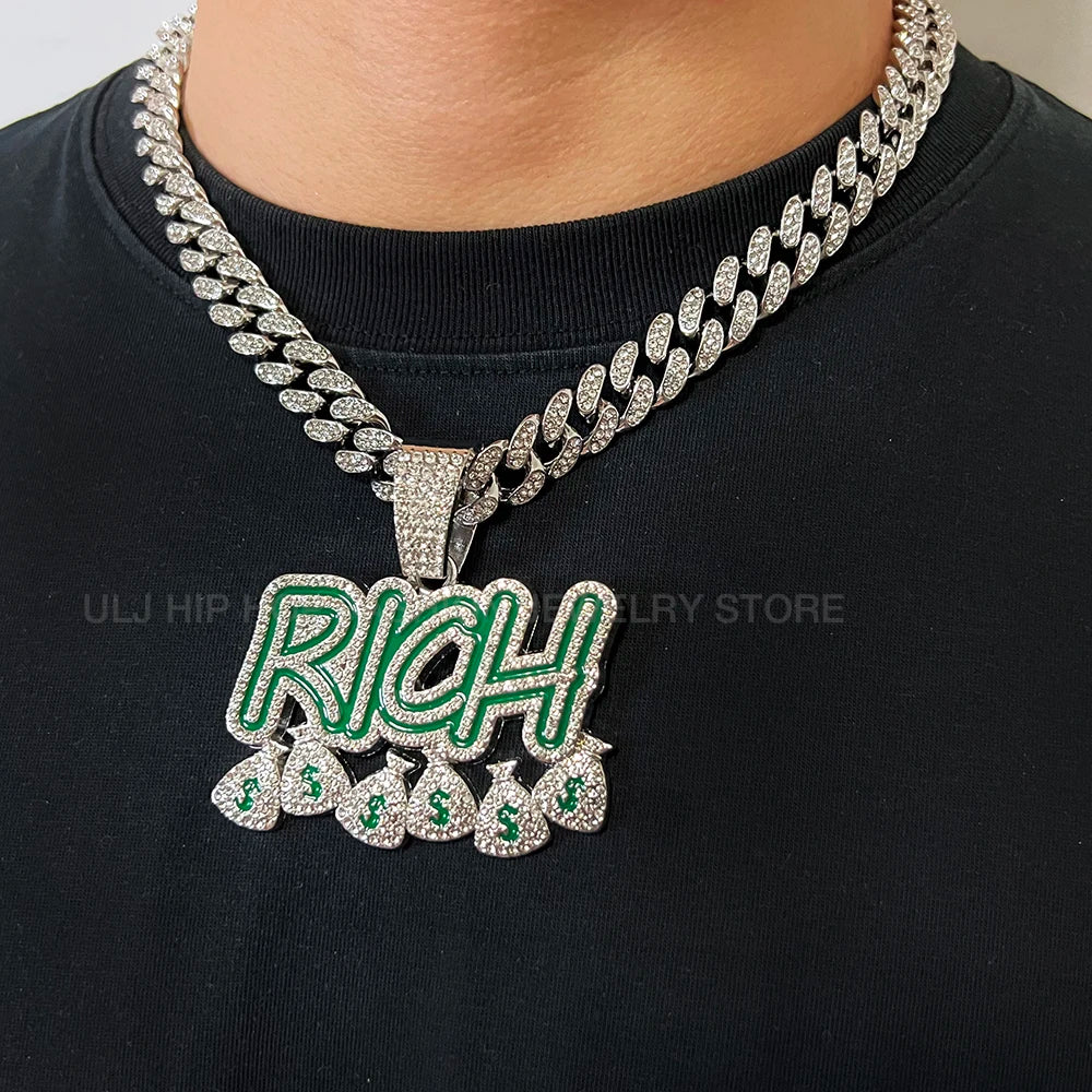 'MONEY' Iced Out Chain