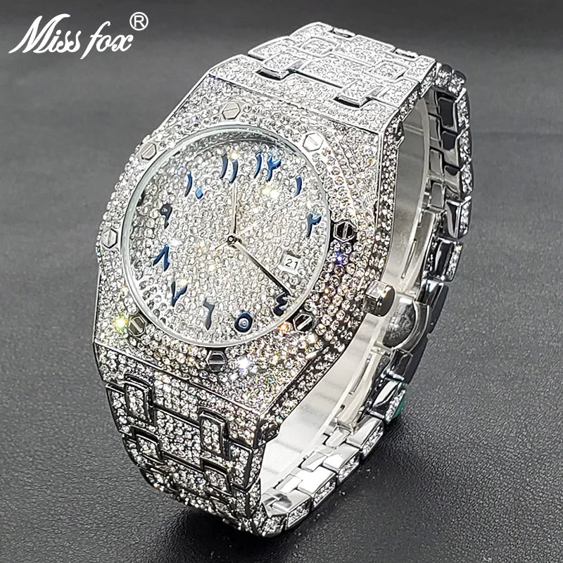 Iced Out Arabian Dial AP Watch