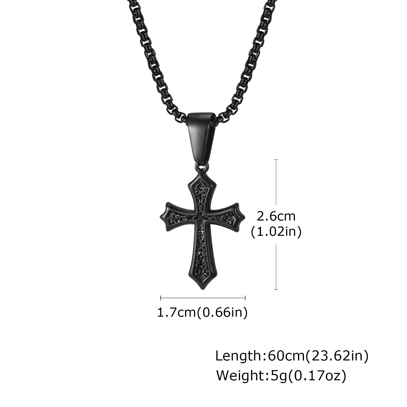 Cross Necklace Stainless Steel Pendant