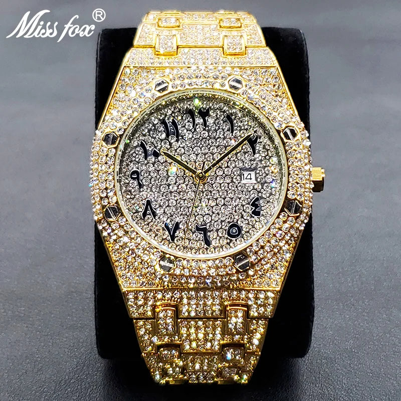 Iced Out Arabian Dial AP Watch