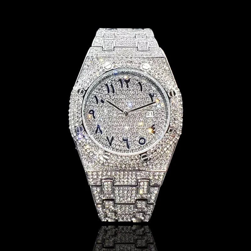 Iced Out Arabian Dial AP Watch